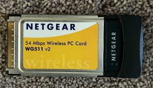 Netgear 54 Mbps Wireless PC Card WG511 v2 - Used