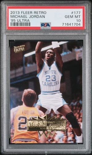 Michael Jordan 2013 Fleer Retro '95 Ultra #177 PSA 10 Gem Mint - LOW POP 68