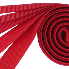 RED Light Weight Nylon Webbing-5 WIDTHS-2, 5, 10, 25, 50, or 100 YARDS