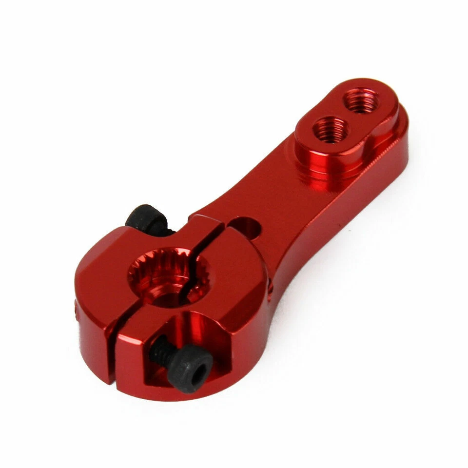 Rot 25T M3 Metall Aluminium RC Servo Arm Hupe Futaba Savox Xcore Hl HSP HD - UK - Bild 2 von 4