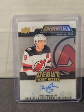 2023-24 UD Credentials Reilly Walsh Debut Ticket Access Autographs Acetate 52/99
