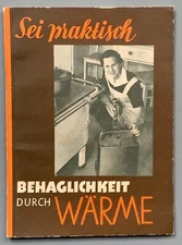 1930s GERMAN BOOKLET HEATING HOUSEHOLD COOKING WASHING SEI PRAKTISCH VOBACH