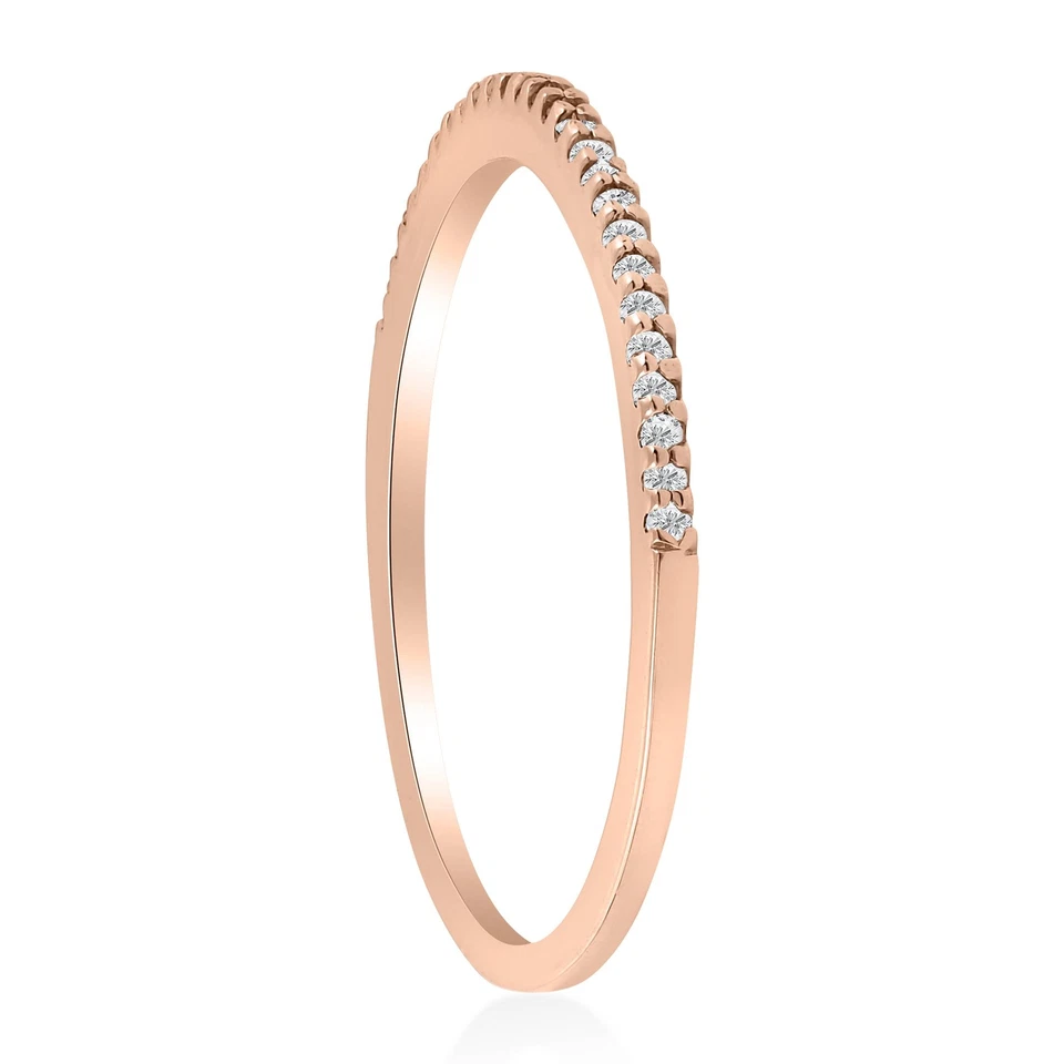 1/6ct Diamond Ring 14K Rose Gold - Image 3 of 4