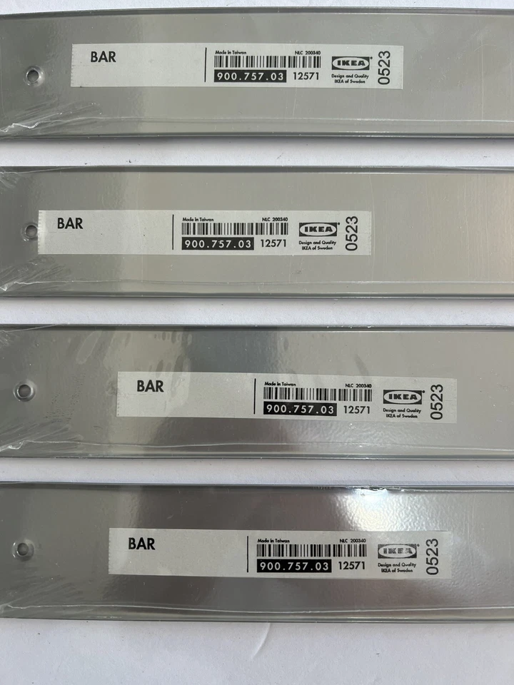 Set Of 4 IKEA “BAR” Magnetic Memo Message Wall Mounted Bar Strips #0523 NEW - Image 2 of 4