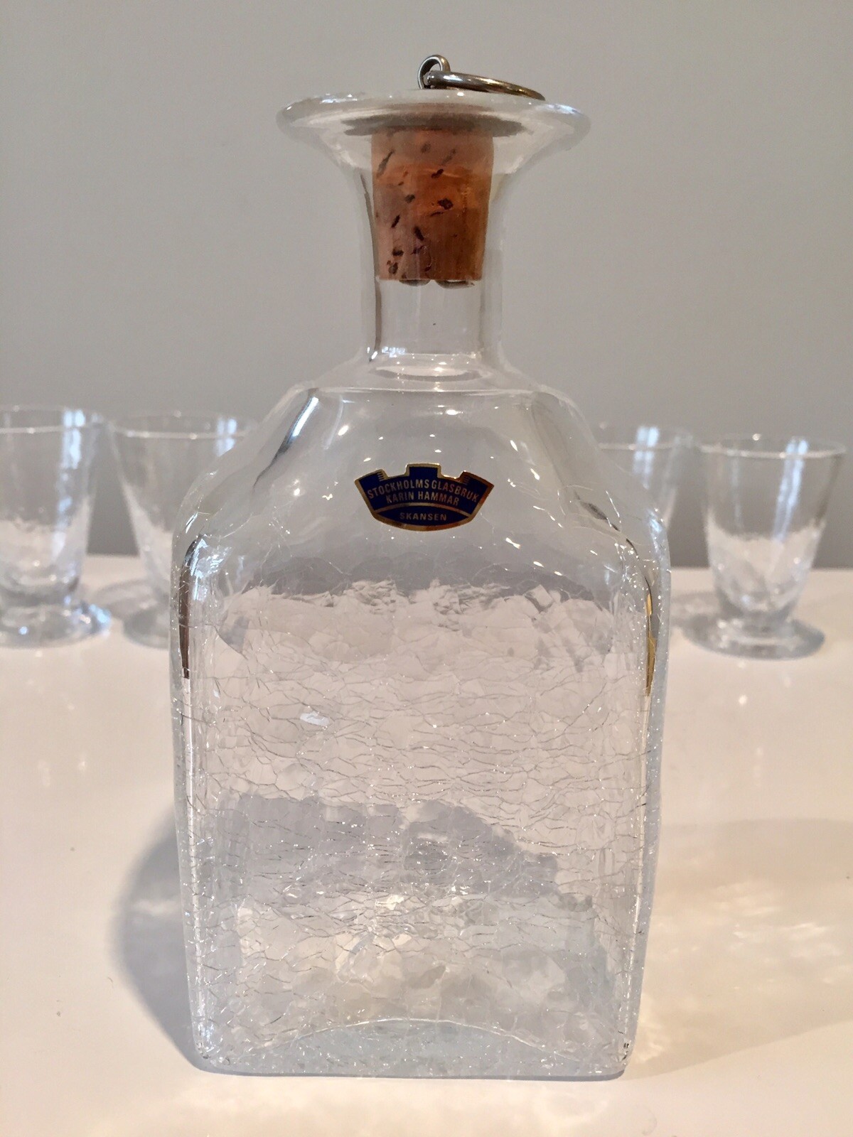 Skansen Stockholms Glasbruk Glass Decanter Set By KarinHammar w