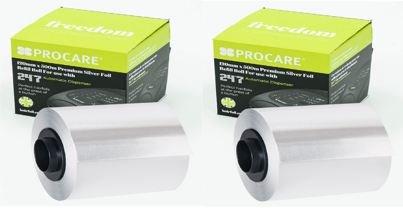 Procare 24*7 Premium Foil Roll - Green Pack of 2