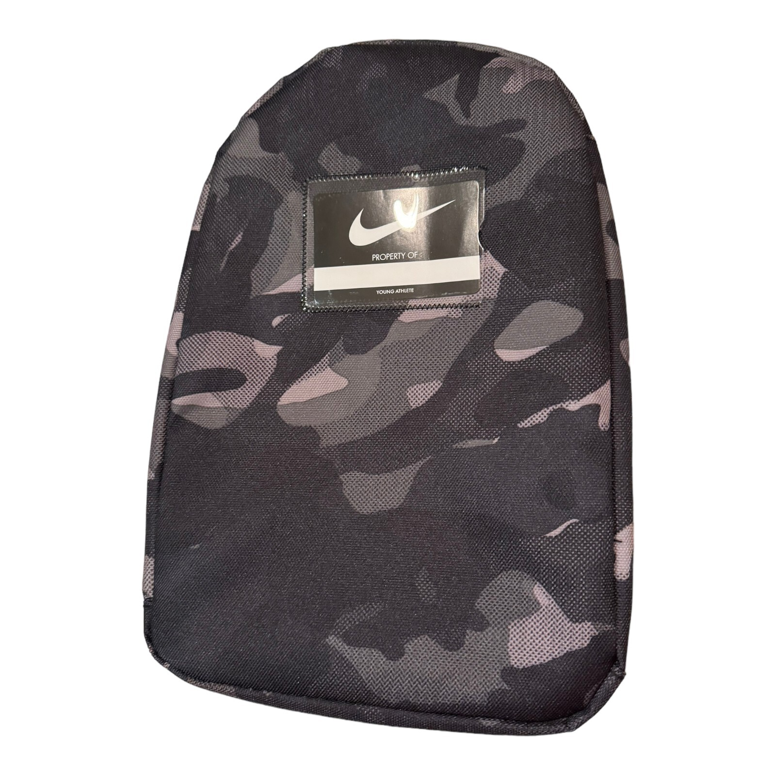Nike Camo Insulated Lunch Bag Box Black Gray 6 Liter Easy Clean Zip ID Card New