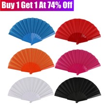 Folding Hand Held Fans Portable Dances Fan Plastic Fan Wedding Party Prop Favour