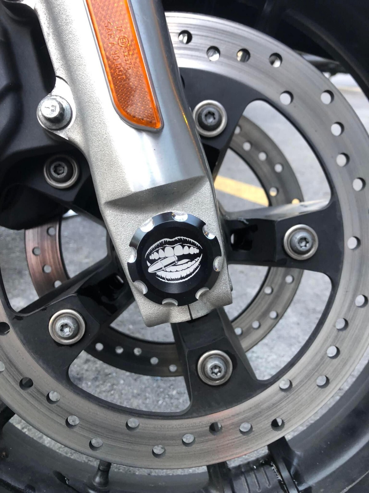 Grizzly Peak Customs Axle Nut Covers- Bite the Bullet