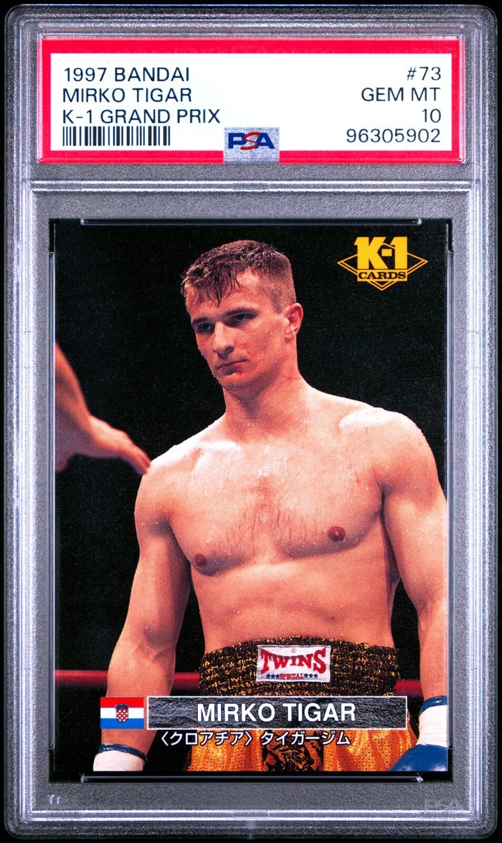 1997 Bandai K-1 #73 Mirko Cro Cop Rookie Card RC PSA 10 Mint MMA