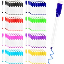 200 Pieces Colorful Magnetic Dry Erase Marker with Eraser Cap, Whiteboard Min...