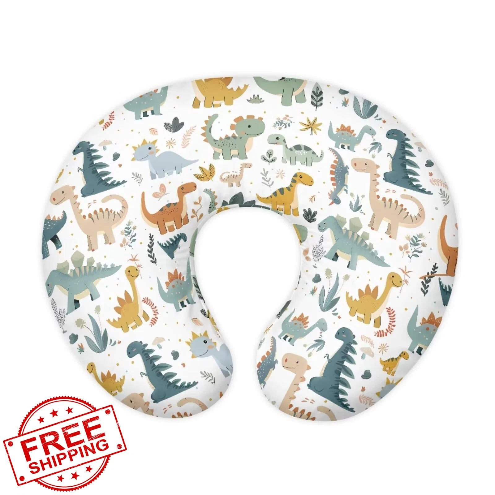 TSVAGA Nursing Pillow Cover Dinosaurs White
Opens in a new window or tab