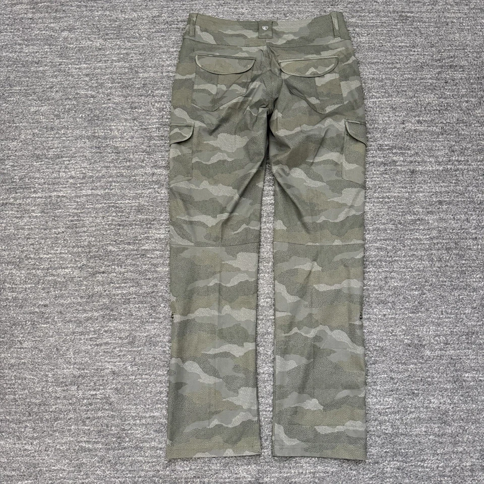 Pantalones enrollables Kuhl Freeflex para mujer 4 verdes camuflados carga senderismo aire libre elásticos regulares Foto 2 de 4