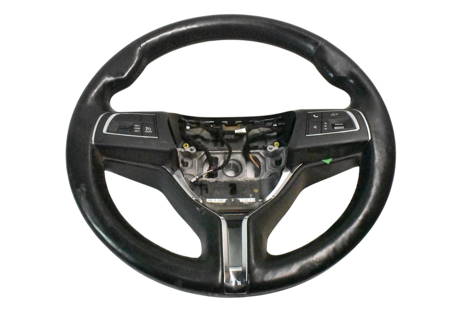 14-16 Maserati Quattroporte Ghibli Steering Wheel Leather Black 670171399 OEM