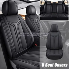 For Hyundai Tucson 2005-2025 Car Seat Covers Full Set PU Leather 5-Seats Pad USA
