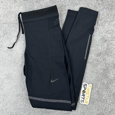 Nike Dri-FIT ADV Running Division Pants Mens Medium Black Tight Fit  FN3385-010