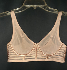 NEW VICTORIA'S SECRET Size 32B Bra Beige Unlined Plunge Underwire
