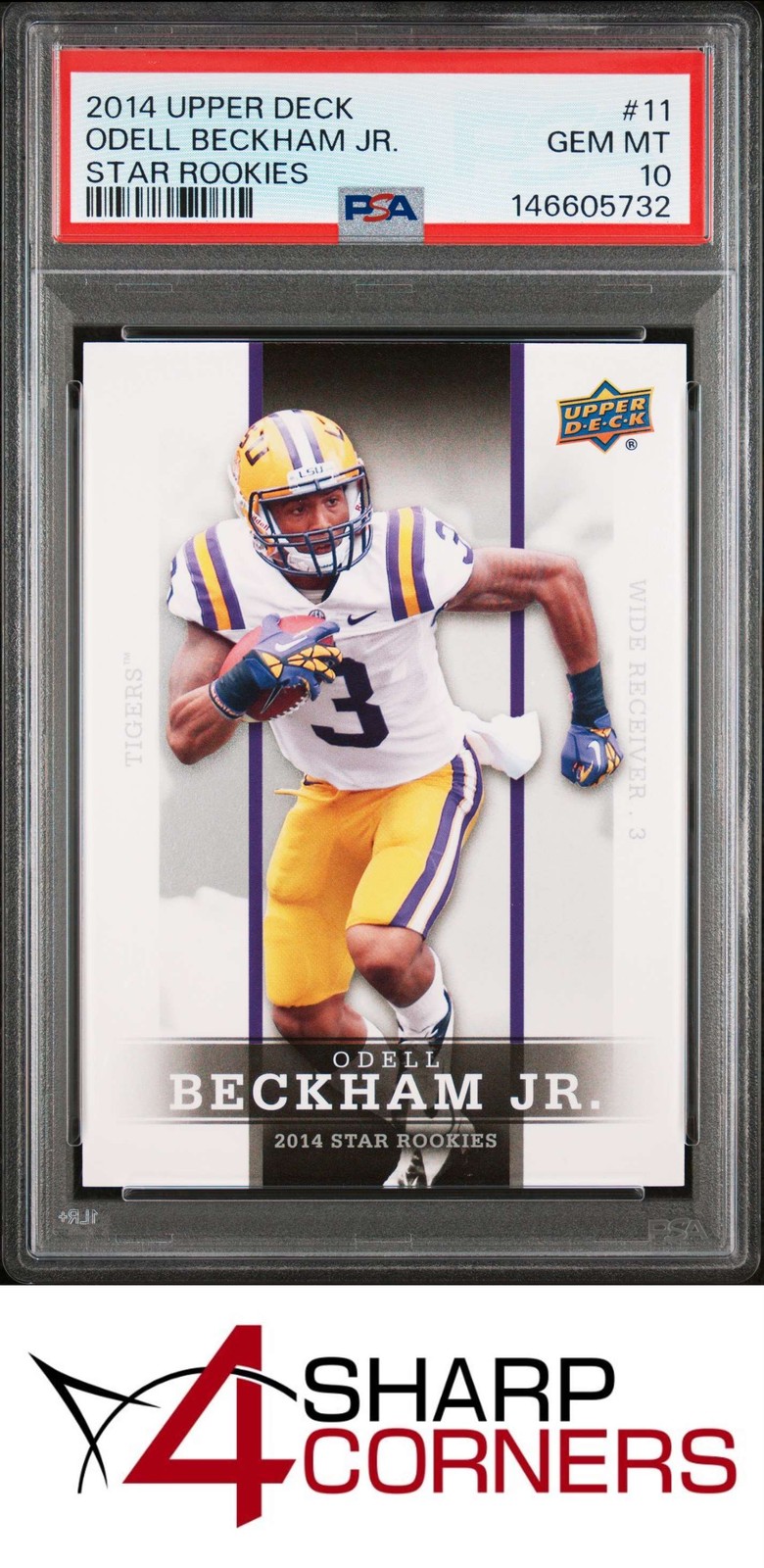 2014 UPPER DECK STAR ROOKIES #11 ODELL BECKHAM JR. RC PSA 10 view 1