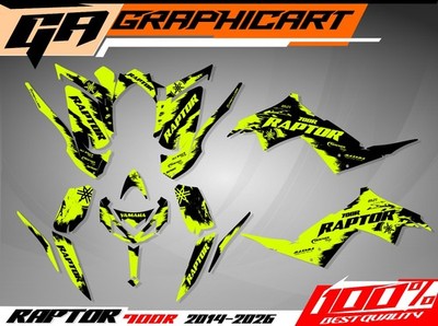 Yamaha Raptor 700 700R Graphics Kit Custom ATV Decals Stickers Wrap 2006-2026
