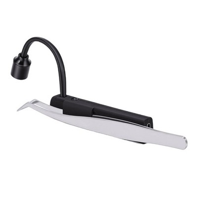 LED Lash Lamp 1W 395nm Fast Glue Curing Light And Portable Tweezers For Eyelash