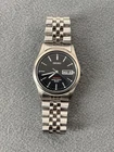 Seiko 7N43-9050 Watch 36mm Black Dial Titanium Day date Japan Movt. New Battery