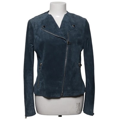 Frontrow, Bikerjacke, Damen, Größe: 40, Blau, Leder/Polyester, Sonstiges #o3T