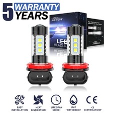 H11 LED Fog Lamp Bulb KIT Super Bright White 6500K For 2002-2004 Honda CR-V