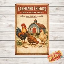 Funny Chicken Coop Sign Welcome To Our Coop Rustic Metal Wall Art Plaque