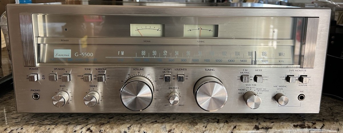 Sansui G-5500 Pure Power DC Stereo Receiver MPN G-5500 High