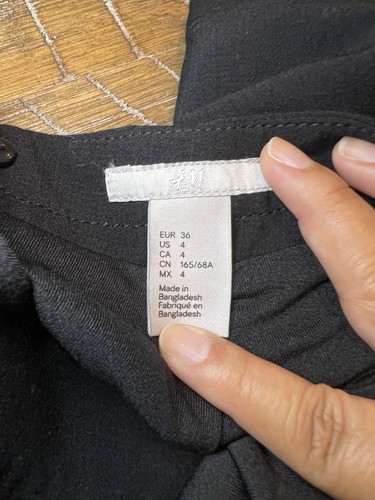 Minigonna nera a matita H&M taglia 4 usata in ottime condizioni - Foto 6 di 9
