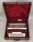 Bernelli Red 41 Keys Musical Instrument Piano Accordion With Case