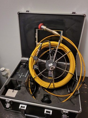 Anysun Sewer Pipe Inspection Camera(30m/100ft Cable) w/7" LCD Screen+DVR  