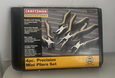 #ad #ad NOS Sears Craftsman Professional Precision Pliers Set 45675 W Leather Case $55.00