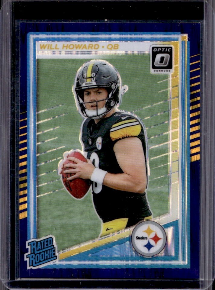 Will Howard Panini Donruss Optic #233 Purple Shock