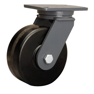 HAMILTON S-CH-83PH-4SL-FB Plate Caster,Swivel,Phenolic,10 1/2''H 5VH17