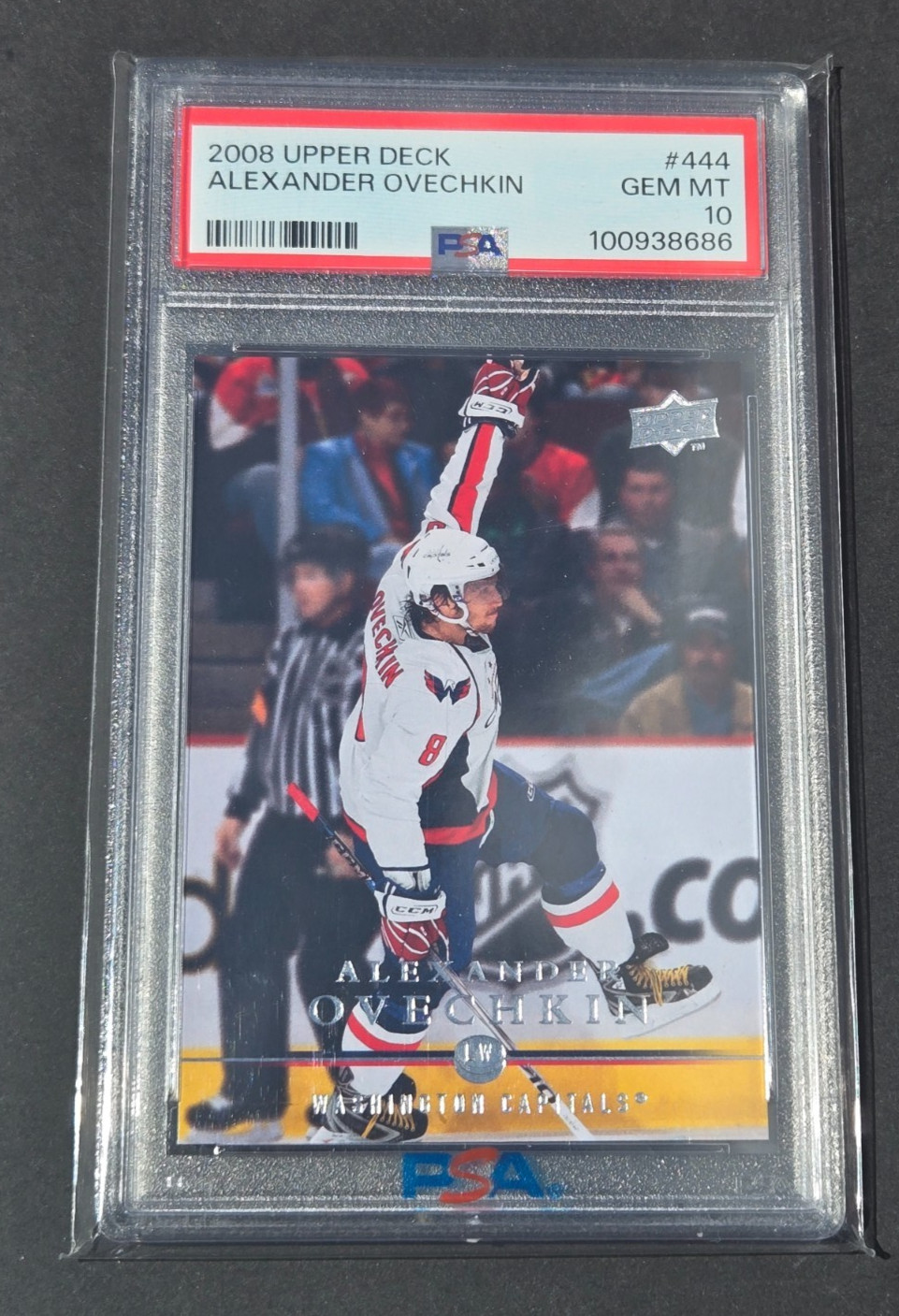 2008 Upper Deck #444 Alexander Ovechkin PSA 10 GEM MT