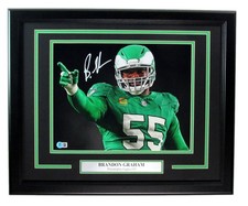 Brandon Graham Signed/Auto 11x14 Photo Philadelphia Eagles Framed Beckett 193919
