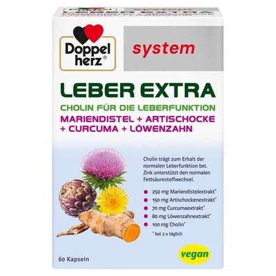 Doppelherz Liver Extra System, 60 capsules, PZN 19267243