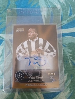 Faustino Asprilla Topps Stadium Club Chrome 2024 No. CA-FA 03/50