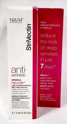 StriVectin NIA114 Anti-Wrinkle RECODE Line Transforming Melting Serum .25 oz/7mL