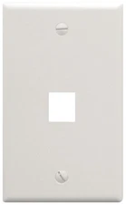 ICC FACEPLATE FLAT 1-GANG 1-PORT WHITE IC107F01WH UPC 633758004770 -