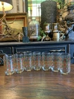 Vtg NOS Set of 7 Anchor Hocking Strawberry & Lattice Drinking Glasses Cottage