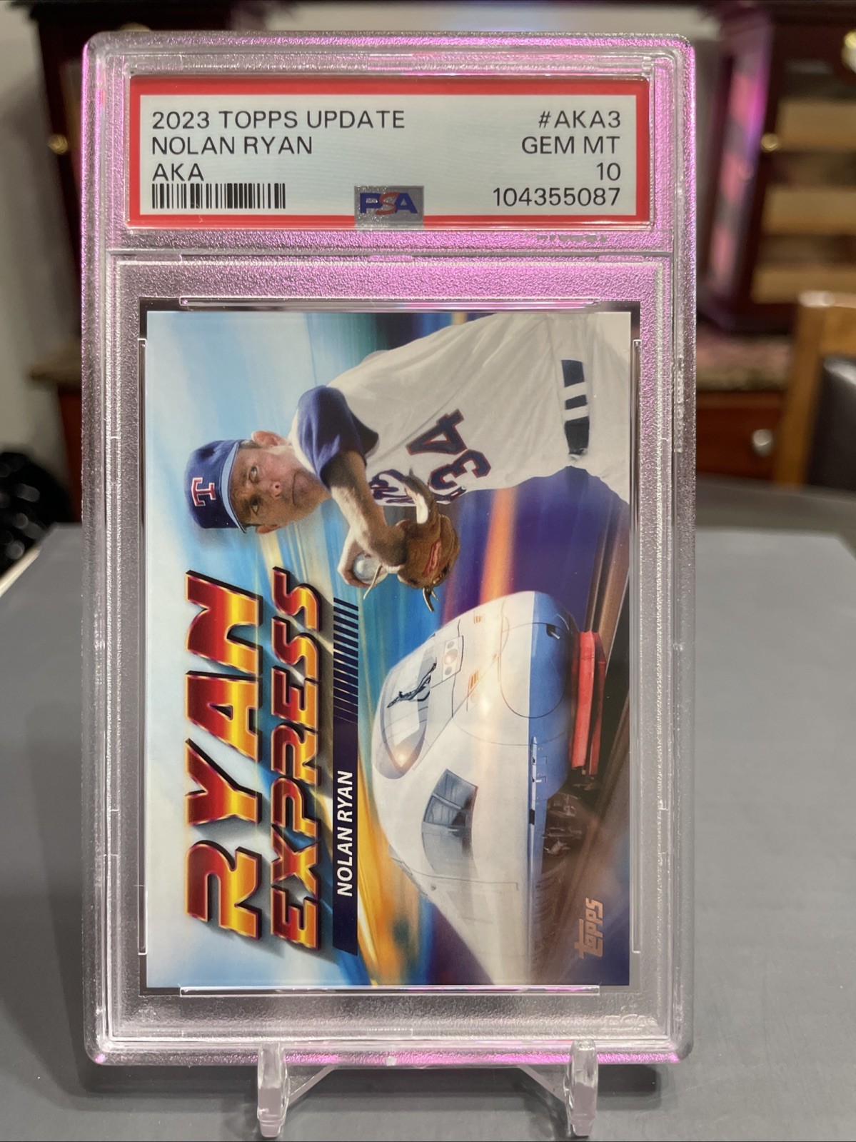 2023 Topps Update NOLAN RYAN AKA Insert RYAN EXPRESS Case Hit SSP AKA-3 PSA10