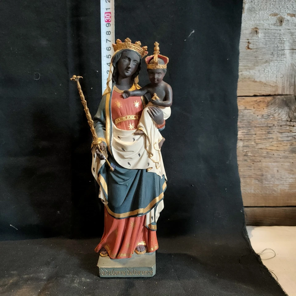 - Vierge NOIRE à l'Enfant Notre Dame de bonnes délivrance XVIII - XIX ème - Photo 2/4
