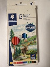 Staedtler 12 Coloured Pencils Set of 12 Assorted Colors Made In Germany New