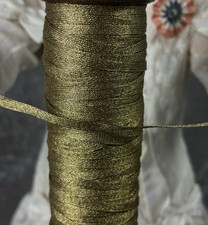 ONE YARD! 4mm Antique Gold Metallic Flat Trim for Military Theater Reenactment