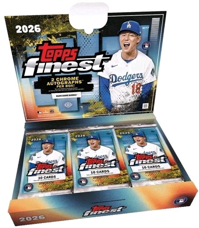 2026 Topps Finest Baseball Hobby Box MLB - ⚾ PRESALE - Order Confirmed!