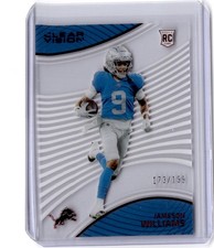 2022 Panini Chronicles #CVR-20 Jameson Williams Clear Vision Rookies Red #/199