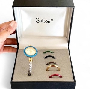 RARE Vintage 90s Sutton bezel watch with interchangeable straps?⭐️??? Vintage 1970 main image 4
