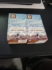 Duke Cannon Supply Co. ~ Leaf And Leather ~ Big Ass Brick Of Soap ~ 2 pack Lot